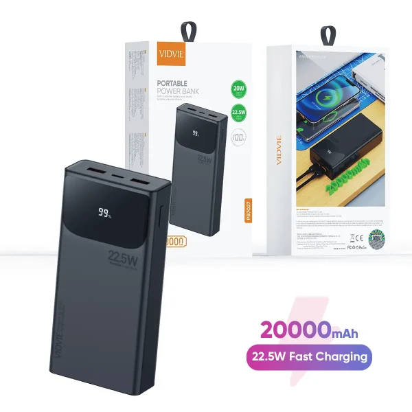 پاوربانکVIDVIE 20000mahمدلPB7027باگارانتی